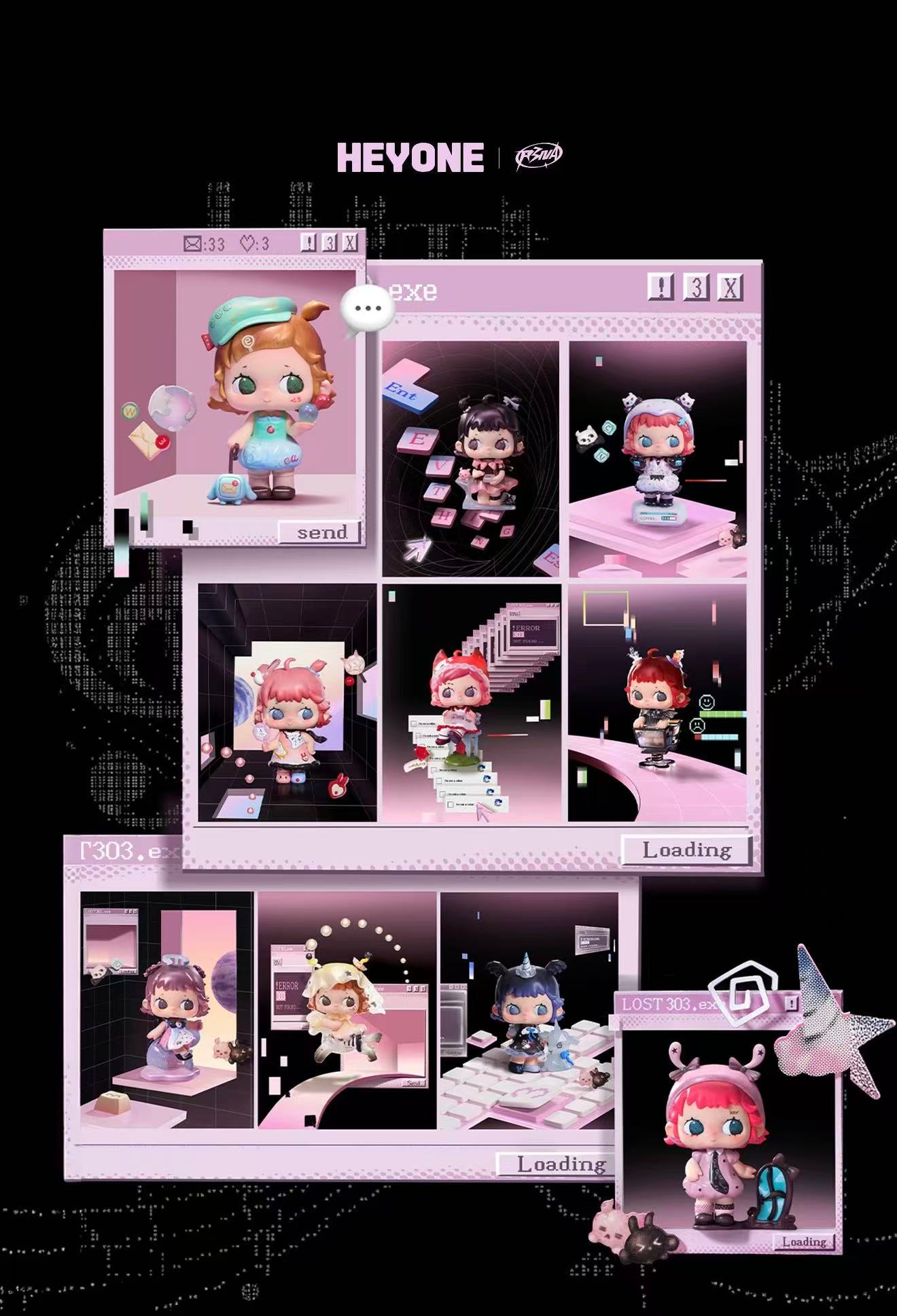 Heyone-R3NA 303 Not Found Series Blind Box Figure