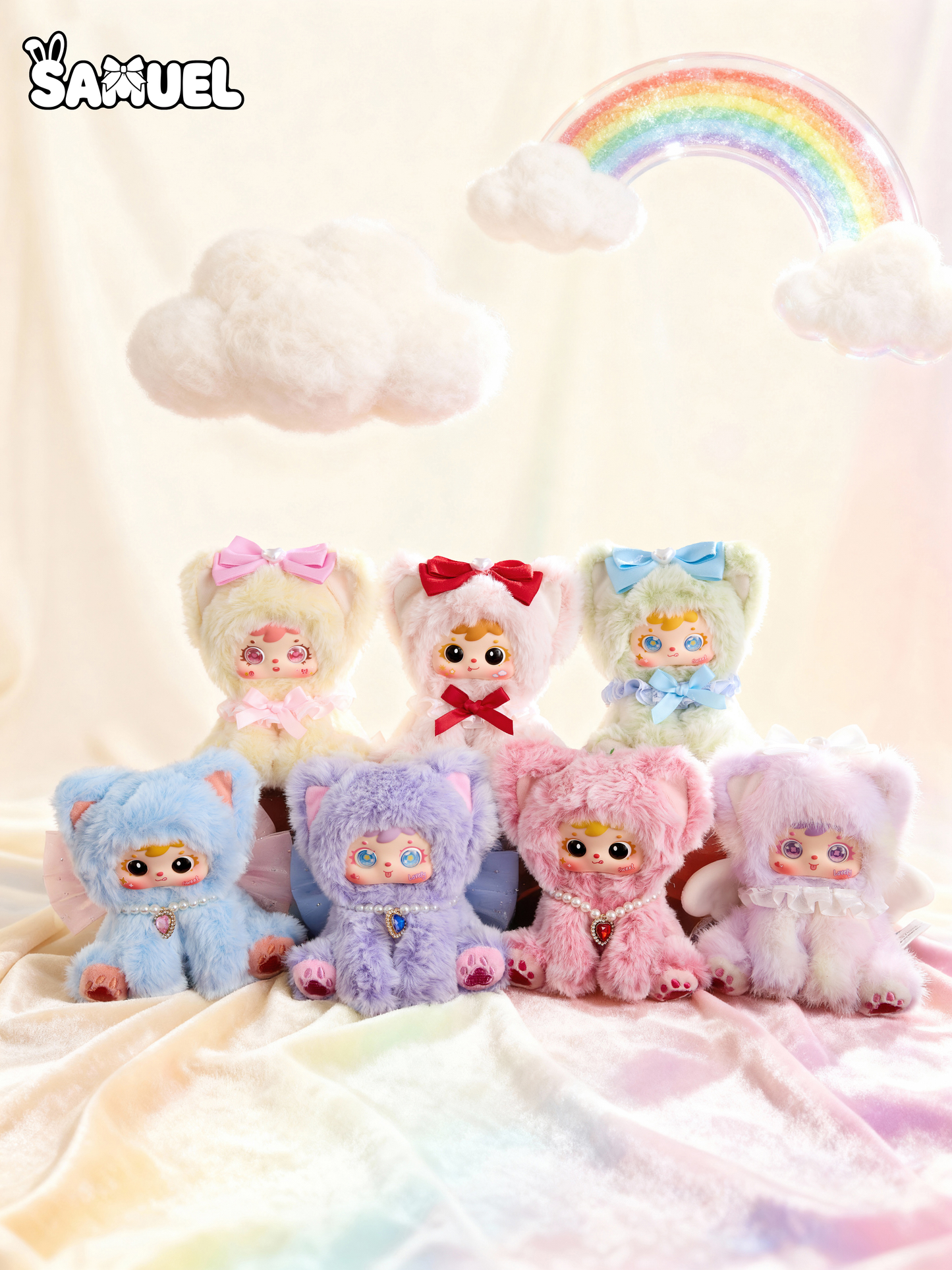 Samuel- Colorful Plush Cat Blind Box