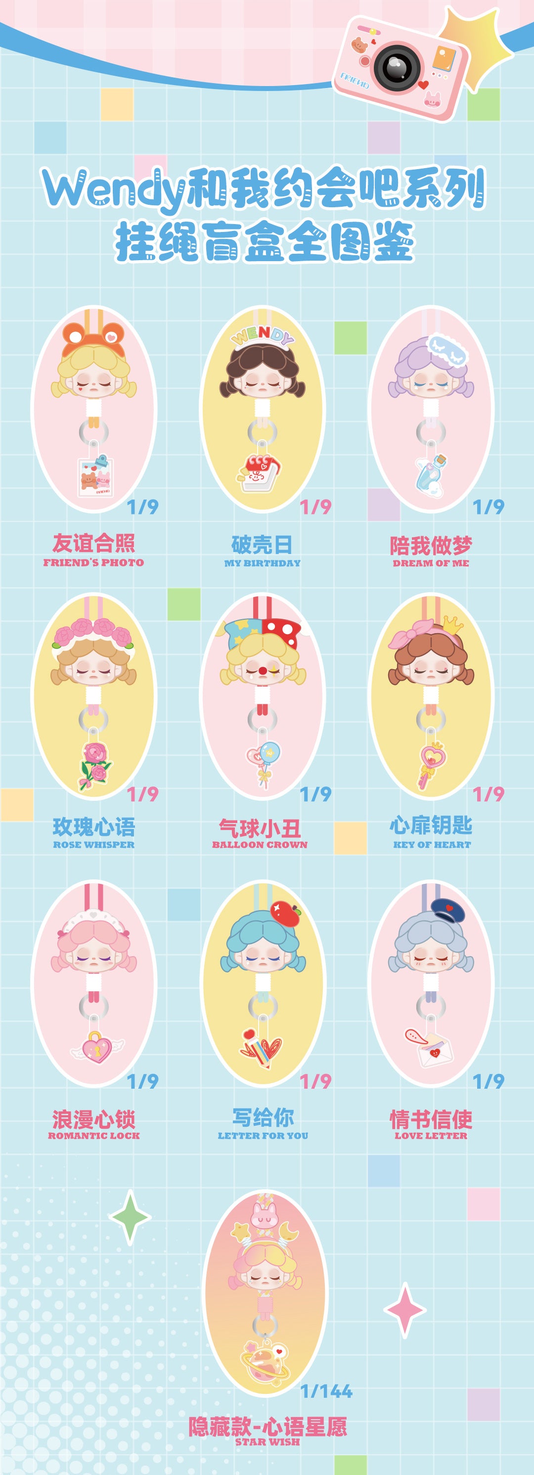 wendy date me lanyard blind box