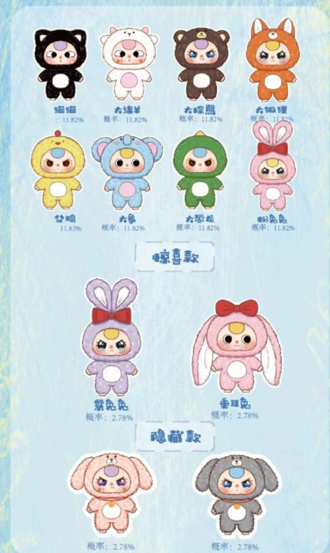 Baby Three 400% V1 Plush Series Blind Box