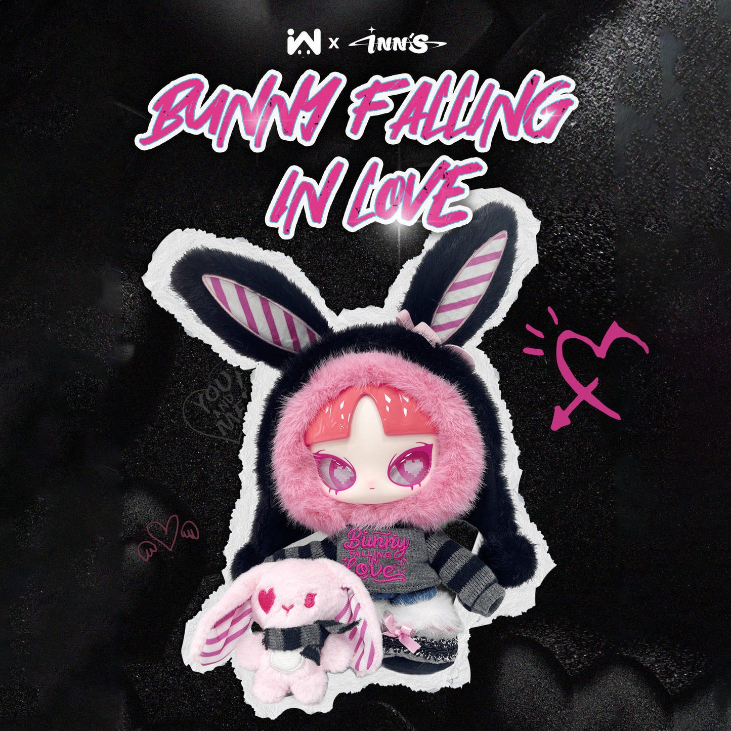 Limited INN'S 520 Bunny Falling in LOVE Plush