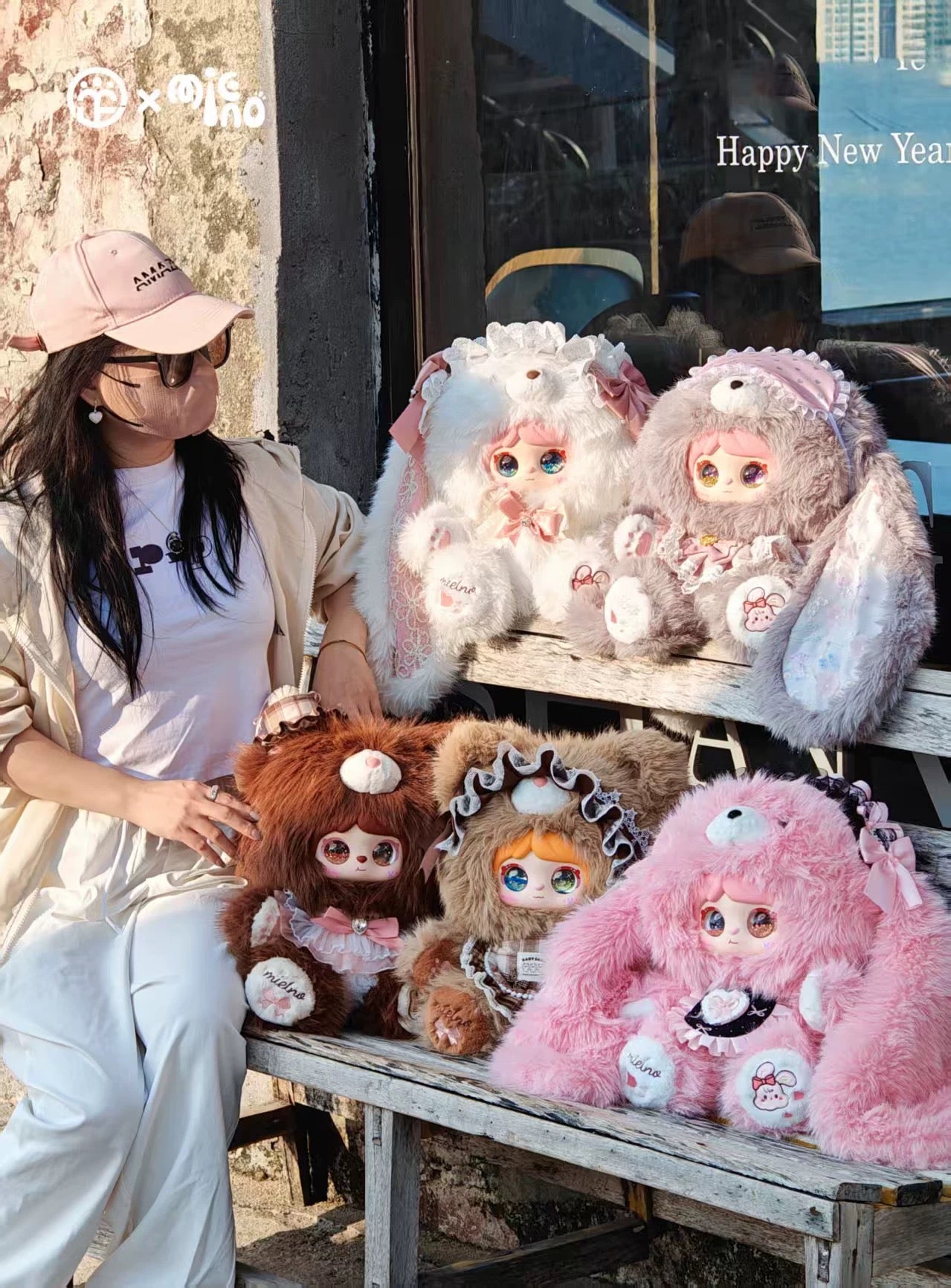 Mielno 800% meow rabbit diary series Plush blind box