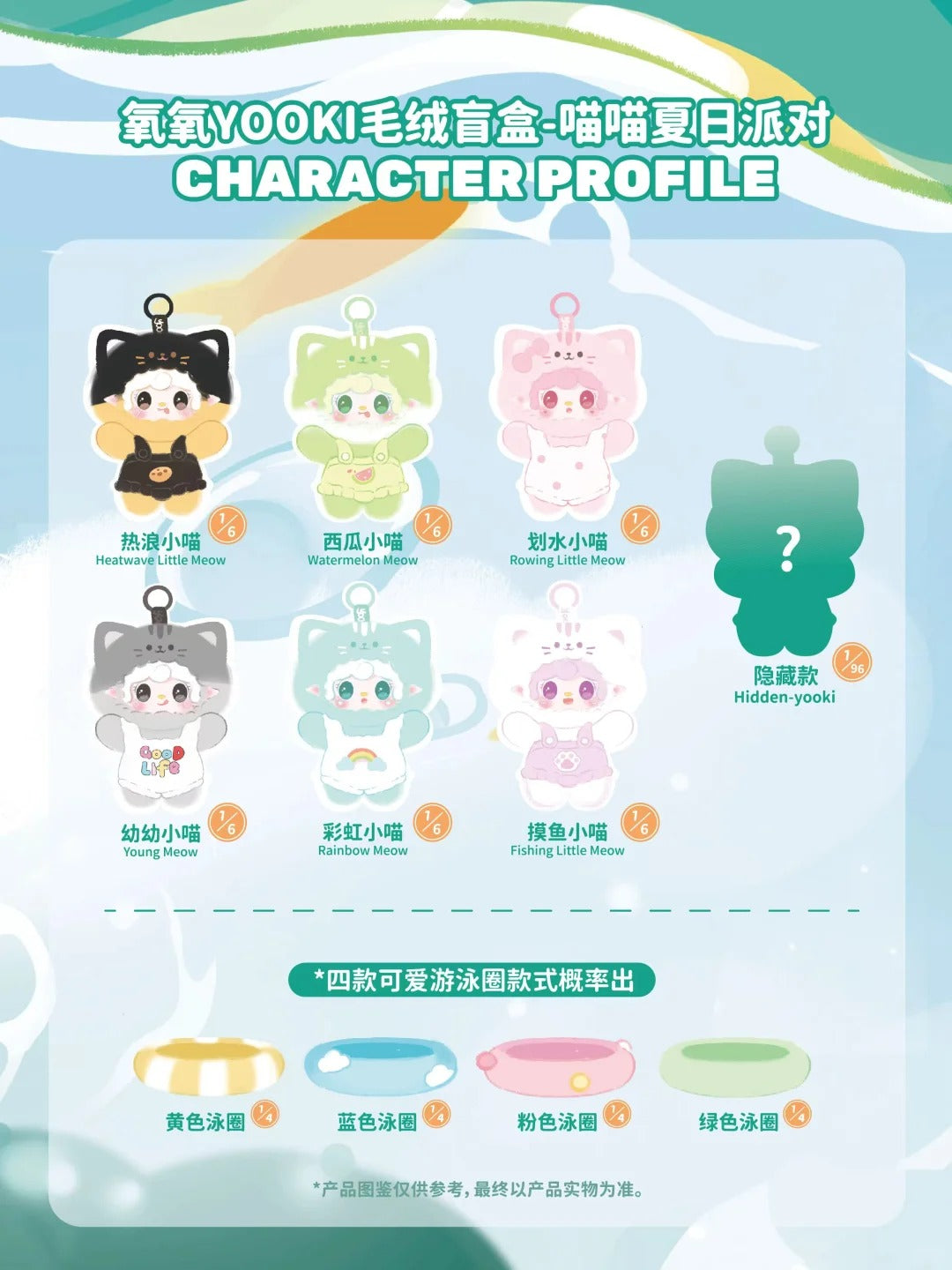 Yooki Meow Meow Summer Party Plush Series Blind Box
