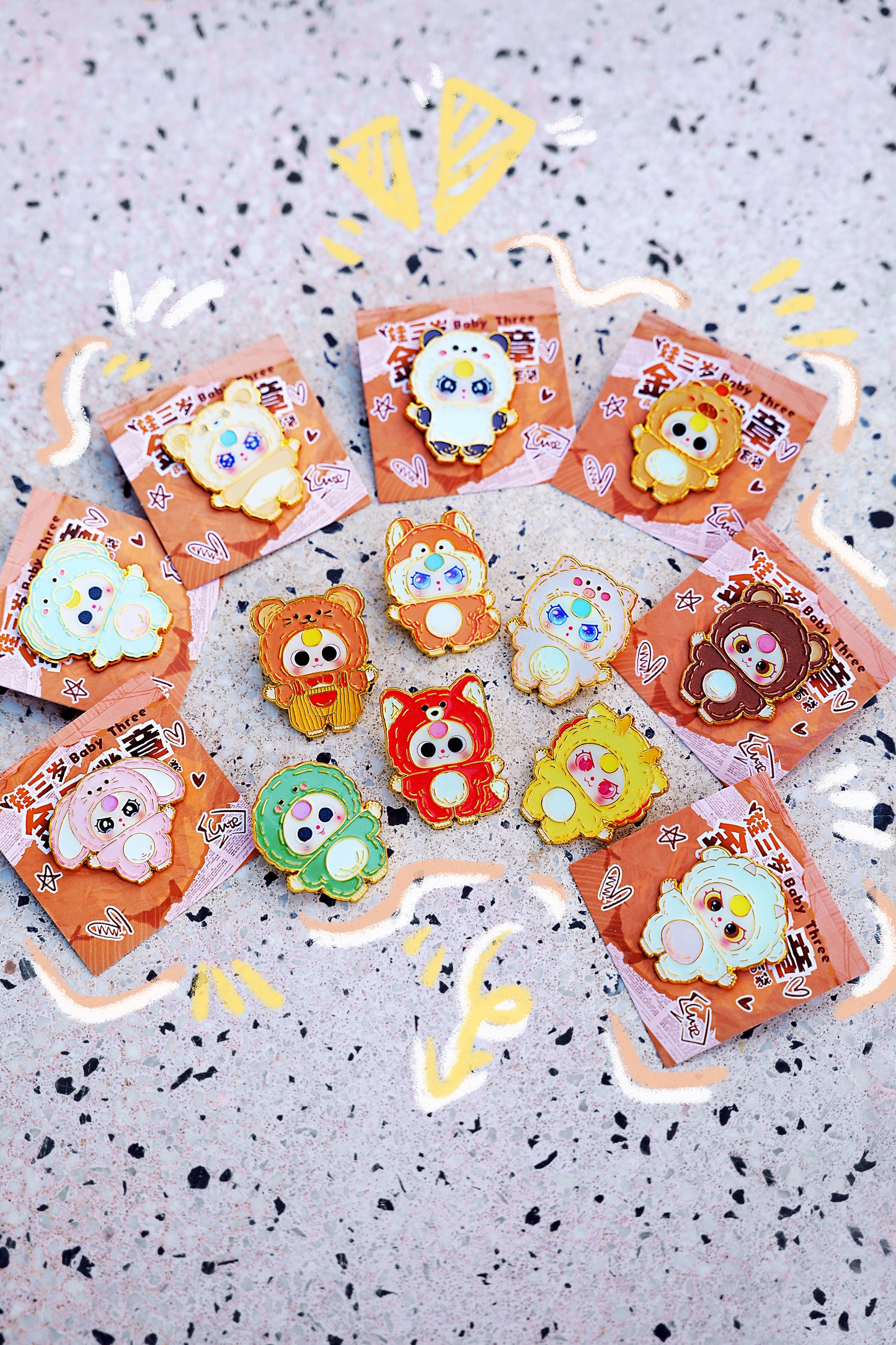 Baby 3 Years Badge - Numbered Blind Boxes