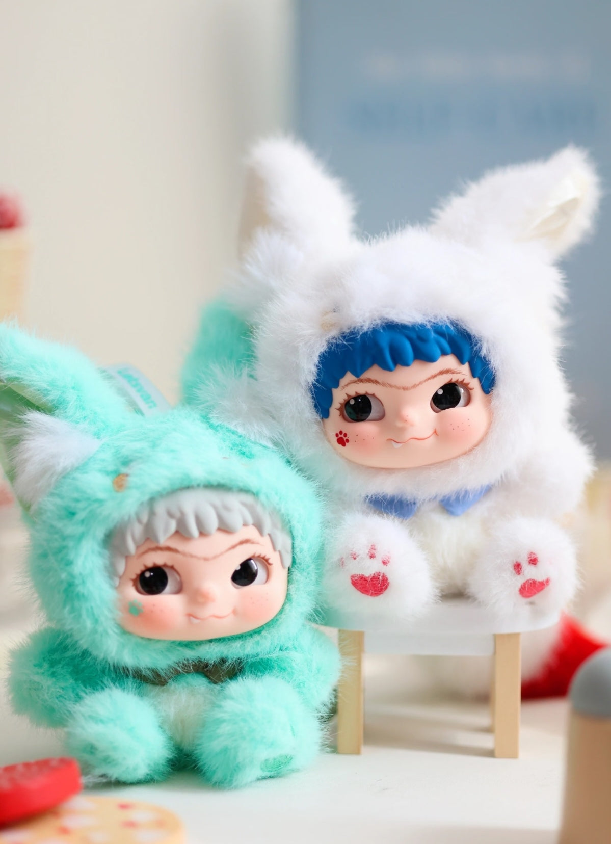 wakuku2  fox fox rabbit rabbit trick or treat diary plush series tide play blind box