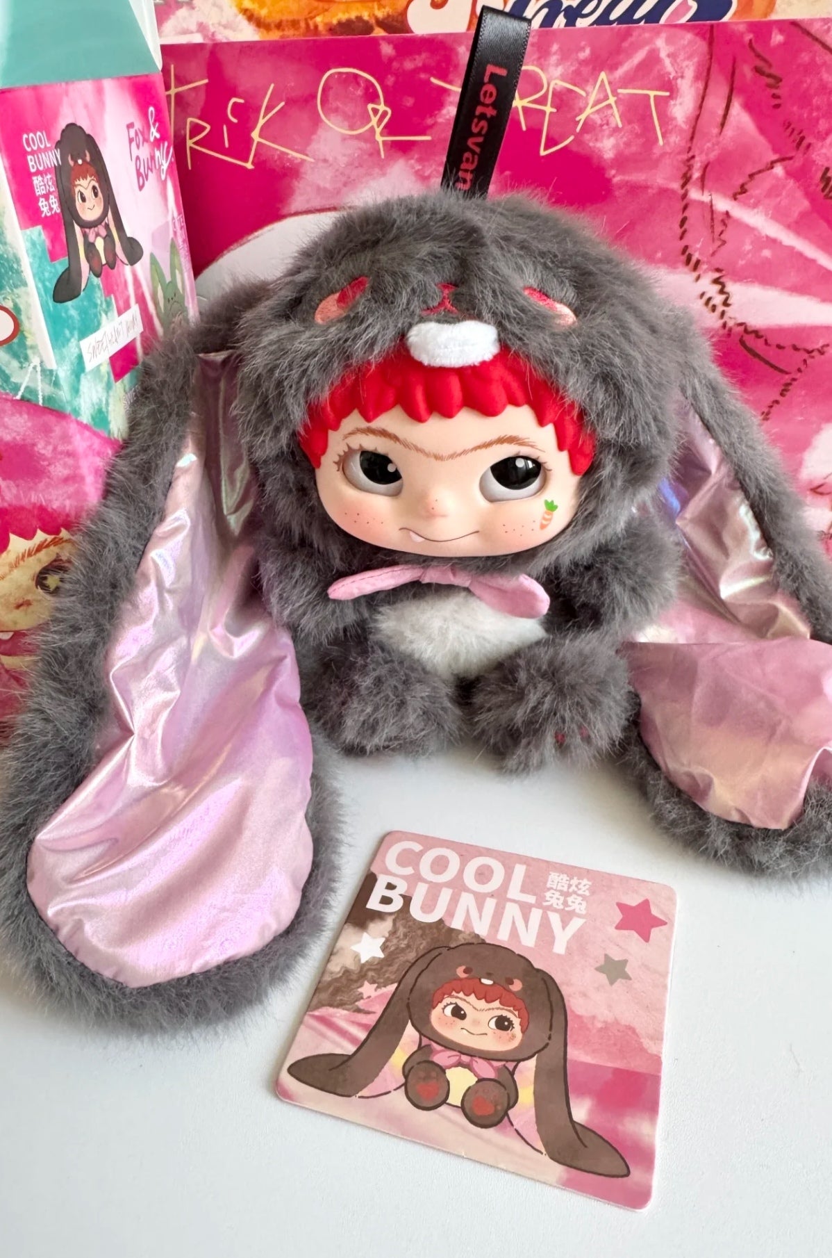 wakuku2  fox fox rabbit rabbit trick or treat diary plush series tide play blind box