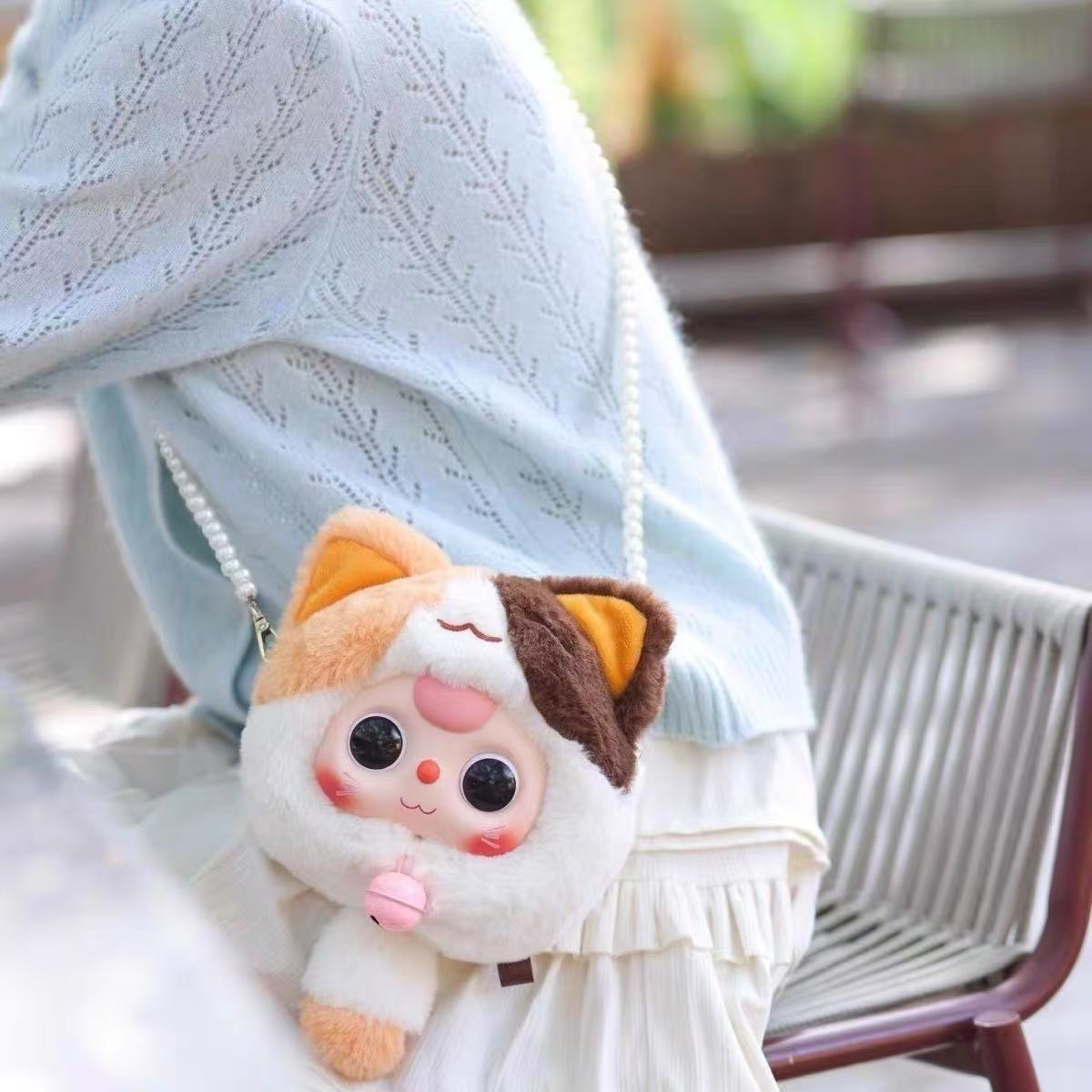 Baby Three Fortune Cat Plush Zipper Bag Series Blind Box【BB3】