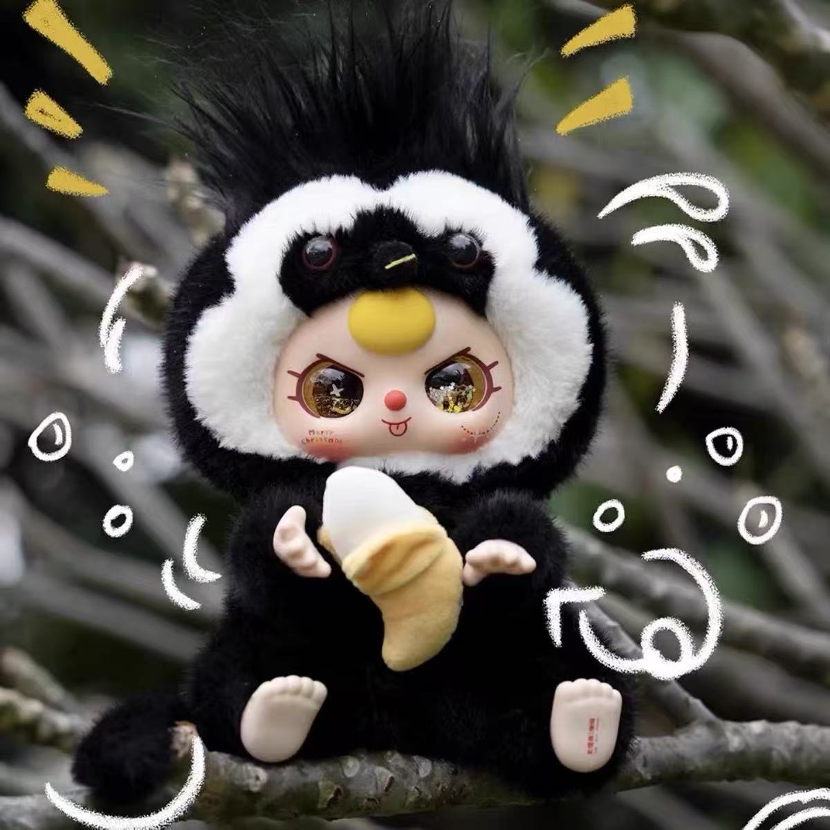 Baby Three 400% V3 Plush toy doll blind box