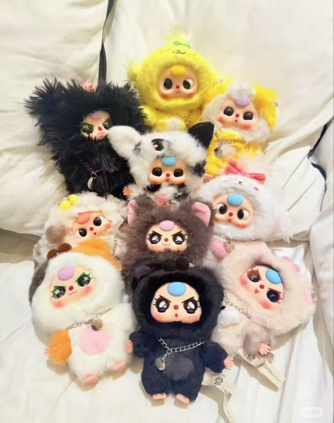 Baby Three Cats and Dogs Plush toy doll