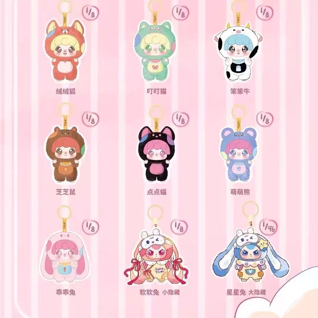 Baby Three Mia Meng Youji Series Plush Blind Box【BB3】