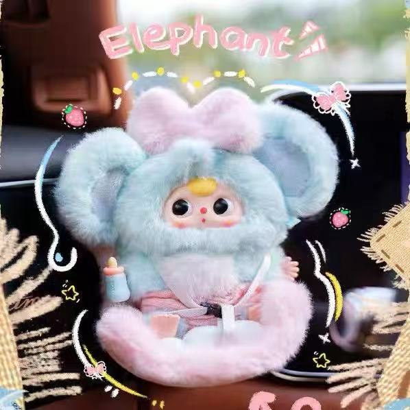 Baby Three Vehicle mounted Baby Plush toy doll