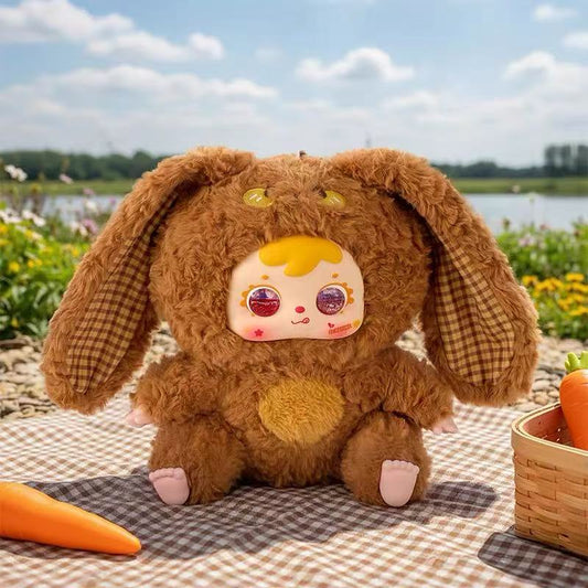 Samuel Tyke Three 500% Hair Rabbit Family Plush toy doll