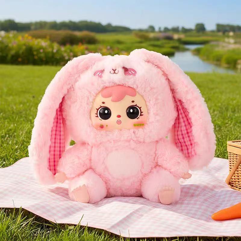 Samuel Tyke Three 500% Hair Rabbit Family Plush toy doll