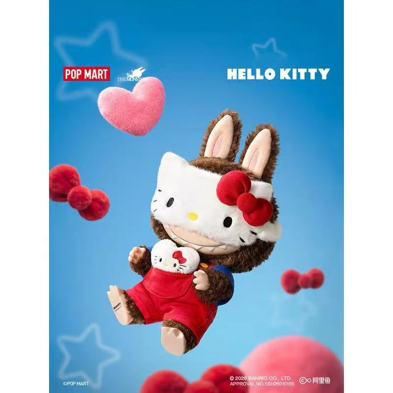 THE MONSTERS × Hello Kitty and Friends Series-Vinyl Plush Pendant Blind Box
