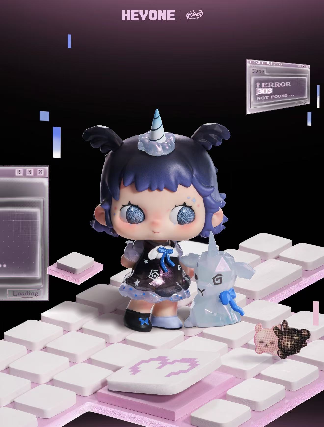 Heyone-R3NA 303 Not Found  Series Blind Box Figure