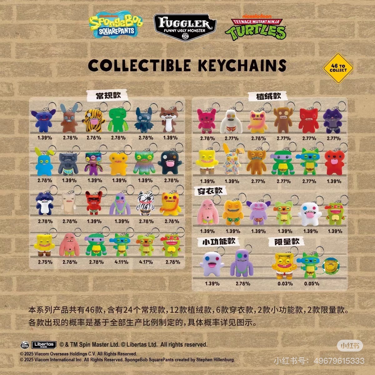 Fuggler Collectible Keychains