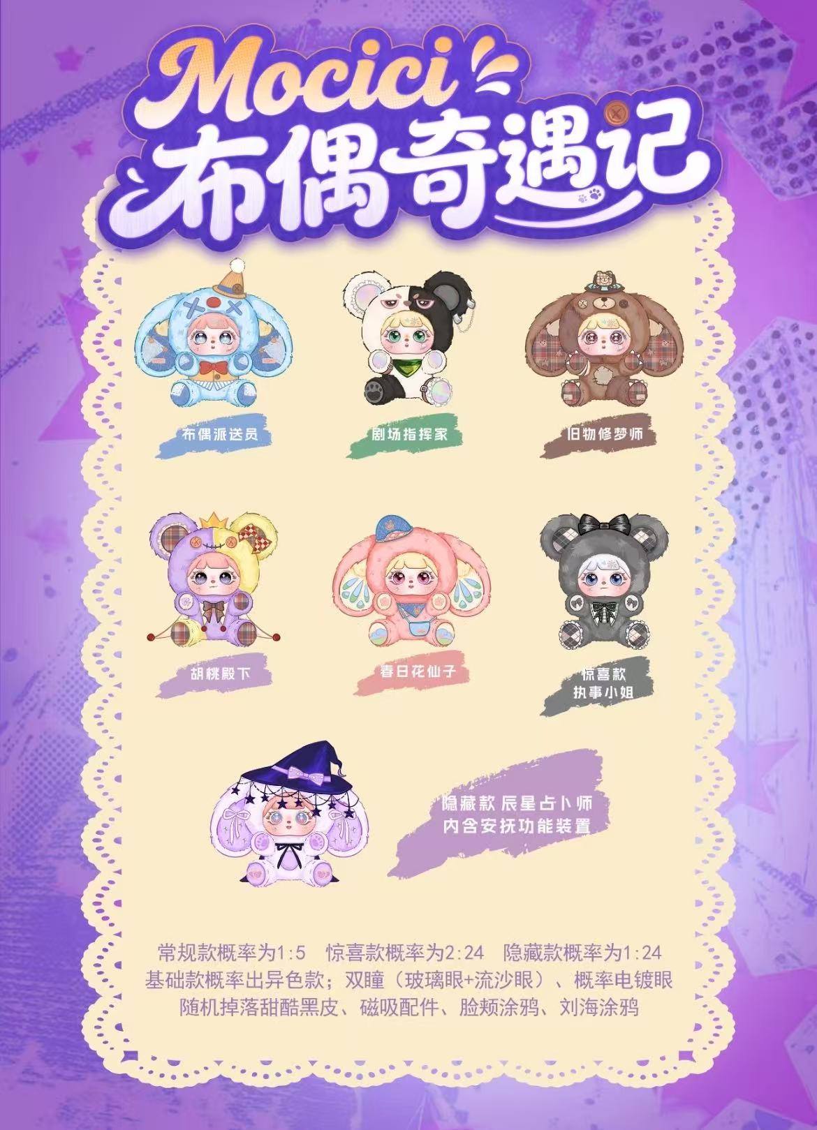 Mocici -Rag Doll Adventure Series Plush Blind Box