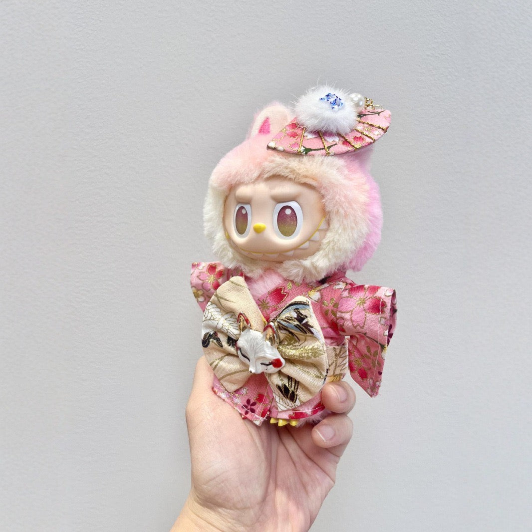 labubu Sangyo waifu macaron sit sit party Japanese kimono fox dress set