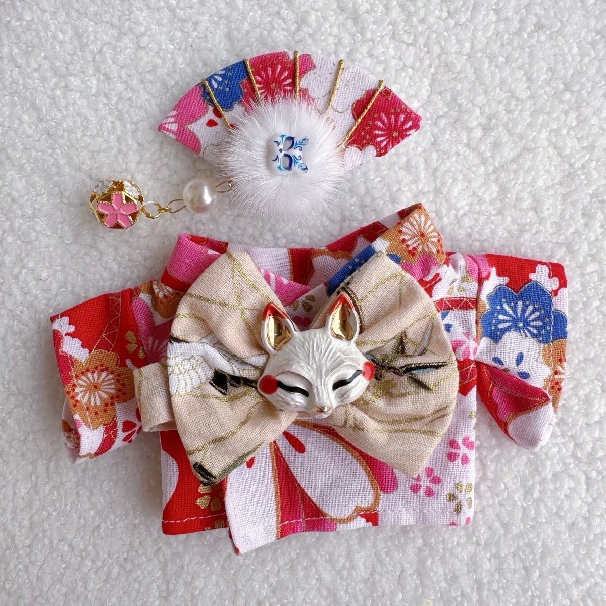 labubu Sangyo waifu macaron sit sit party Japanese kimono fox dress set