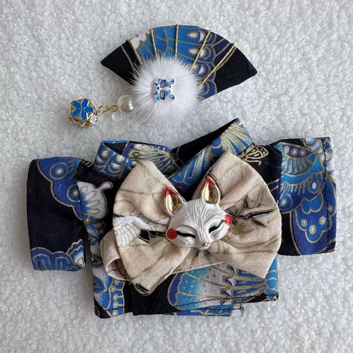 labubu Sangyo waifu macaron sit sit party Japanese kimono fox dress set