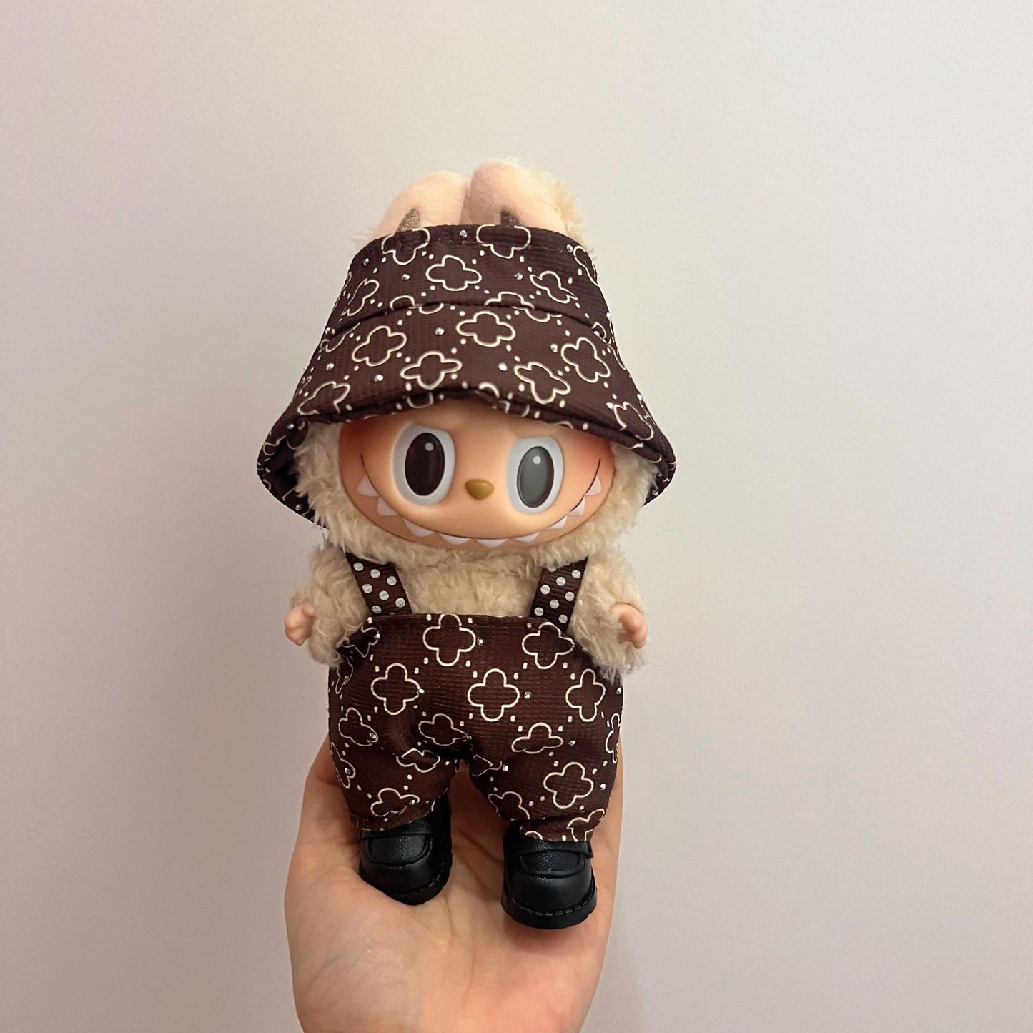 17cm labubu baby clothes dress up leisure suit skirt plush toy clothes