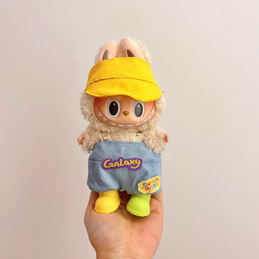 17cm labubu baby clothes dress up leisure suit skirt plush toy clothes