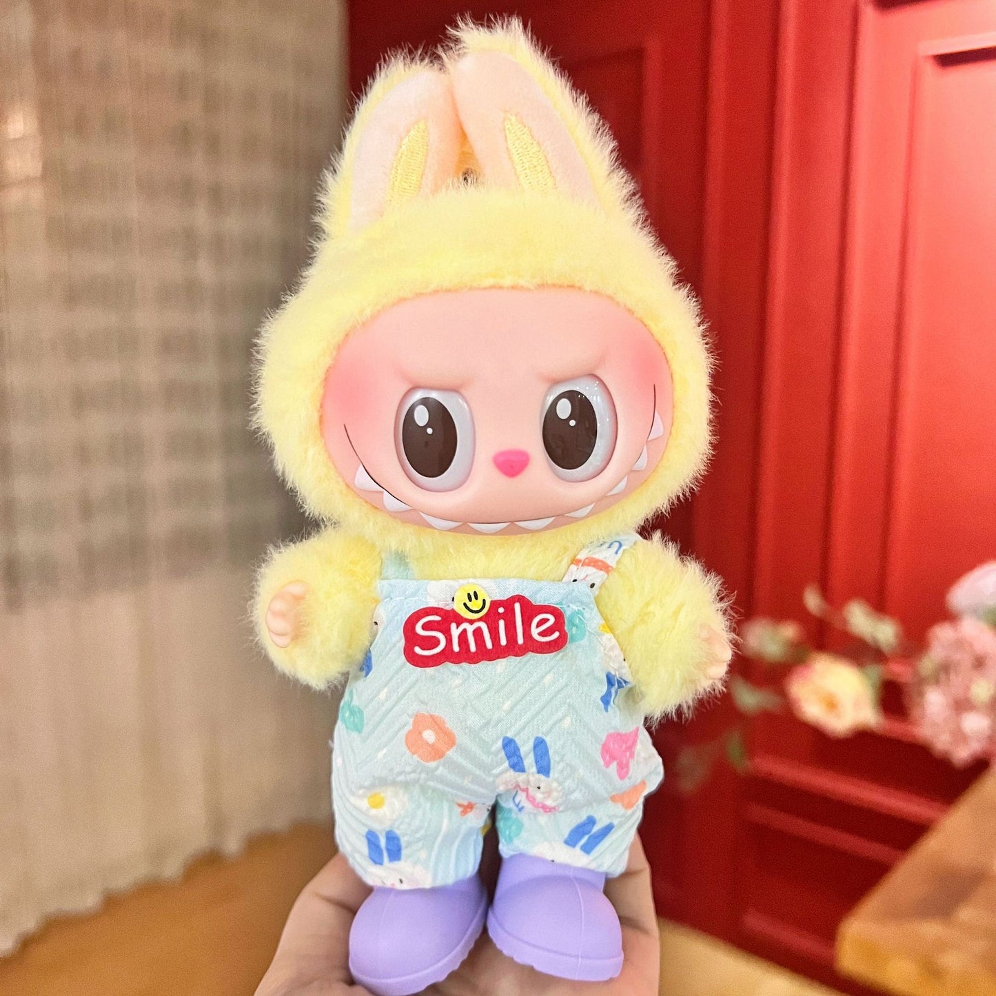 17cm labubu baby clothes dress up leisure suit skirt plush toy clothes