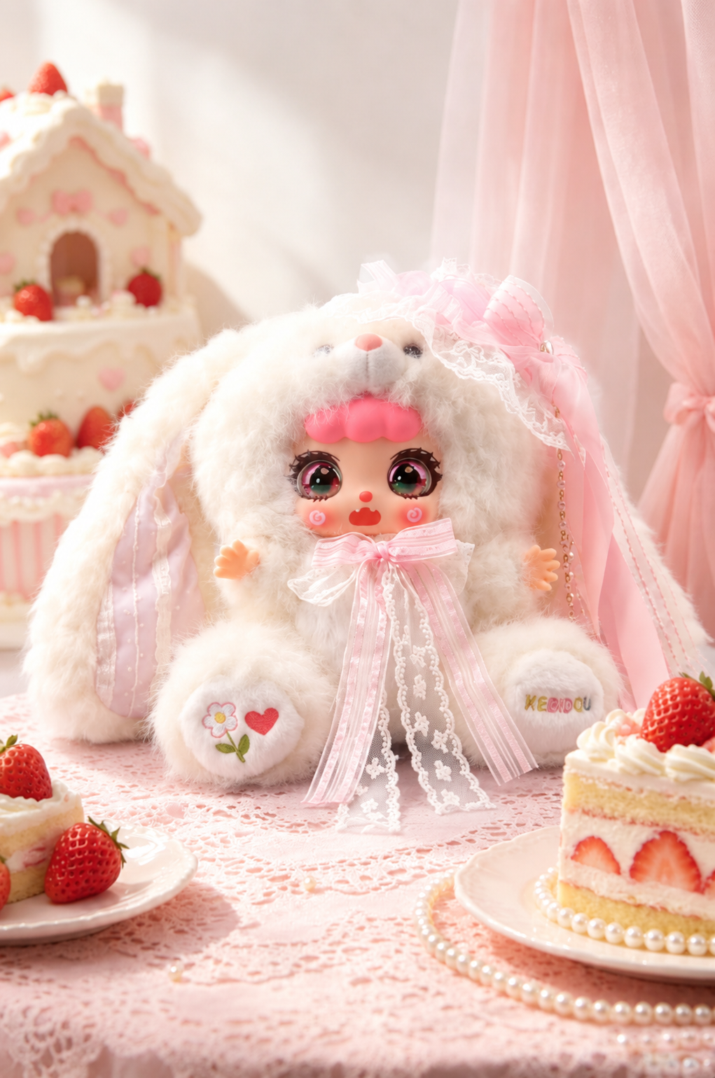 KEBIDOU - Milk Cream Rabbit Sauce 600% V3 Three Generations of Flower Rabbit Language