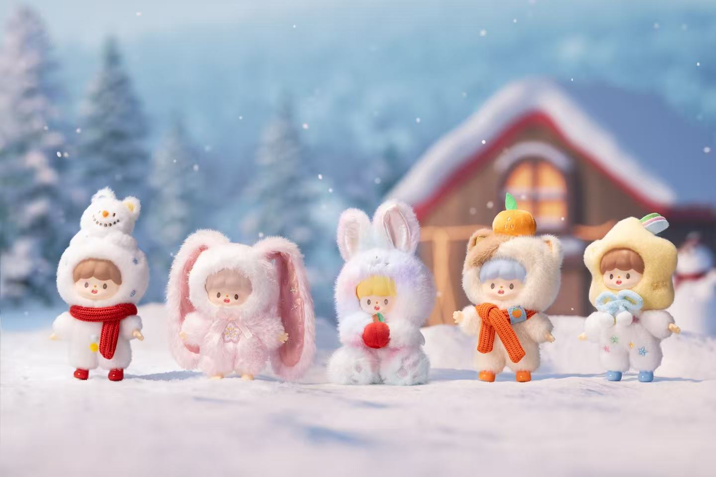 zZoton Winters Small Joys Series PVC Plush Blind Box