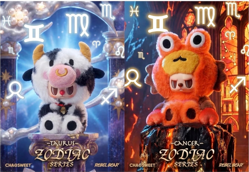 Rebel Bear Zodiac Series Vol 1 Vinyl Plush Blind Box