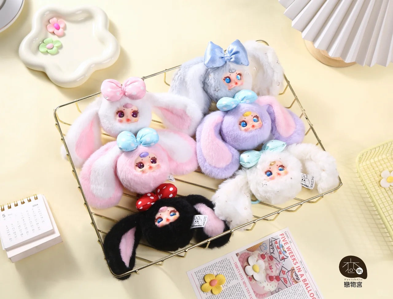 MM Milk Candy V2 Bunny Head Plush Pendant Series Blind Box