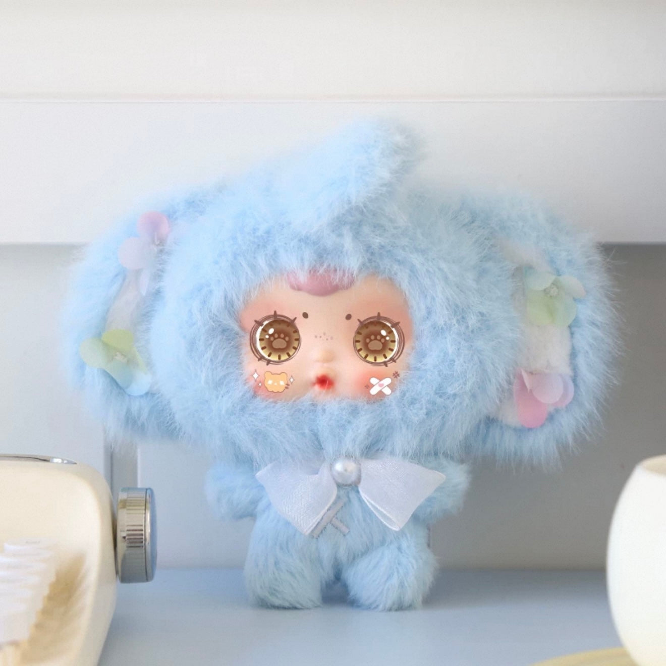 mm Sugar Baby Animal headphone pouch plush hanging charm blind box