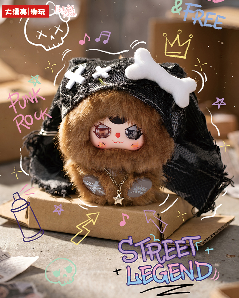 Baby Three Rebel Project Plush Keychain Blind Box